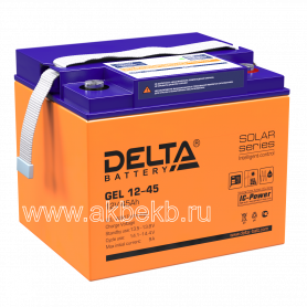 Аккумулятор Delta GEL 12-45 (12в 45ач)