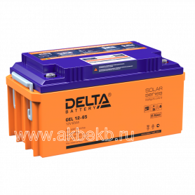 Аккумулятор Delta GEL 12-65 (12в 65ач)
