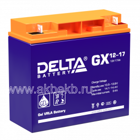 Аккумулятор Delta GX 12-17 Xpert (12в 17ач)