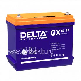 Аккумулятор Delta GX 12-55 Xpert (12в 55ач)