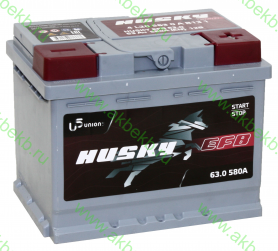 Аккумулятор Husky 6СТ-63.0 EFB