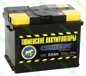 Аккумулятор Тюмень 6СТ-55.0LR Standard