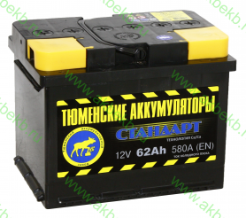 Аккумулятор Тюмень 6СТ-62.1L Standard