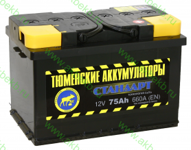Аккумулятор Тюмень 6СТ-75.0LR Standard