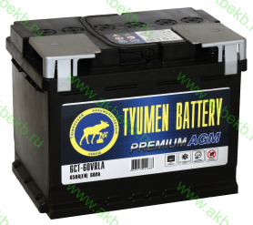 Аккумулятор Тюмень Premium 6СТ-60.0 AGM