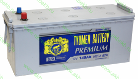 Грузовой аккумулятор Тюмень 6СТ-145LA Premium