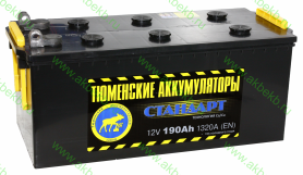  Грузовой аккумулятор Тюмень 6СТ-190L Standard (болт)