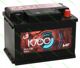 Аккумулятор K700 MF 60.0 (низкая)