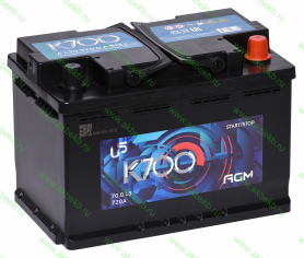 Аккумулятор K700 AGM 70.0