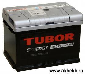 Аккумулятор Tubor (Тубор) Synergy 6СТ-60.0 (низкий)