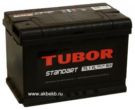 Аккумулятор Tubor (Тубор) Standart 6СТ-75.1