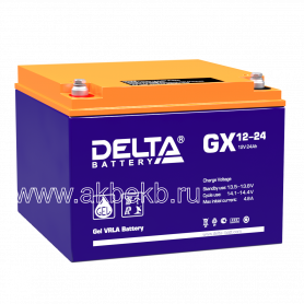 Аккумулятор Delta GX 12-24 Xpert (12в 24ач)